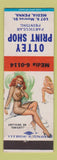 Matchbook Cover - Ottey Print Shop Media PA pinup
