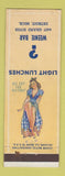 Matchbook Cover - Weenie Bar Detroit MI WWII pinup ARROW