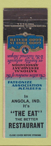 Matchbook Cover - The Eat Restaurant Angola IN