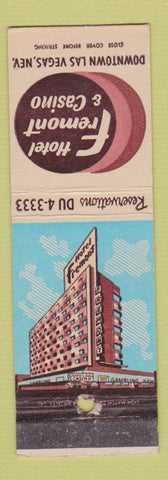 Matchbook Cover - Hotel Fremont Las Vegas NV
