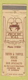 Matchbook Cover - Tiffin & Toffee House WEAR