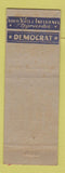 Matchbook Cover - Felix Wilson Rep[ Election