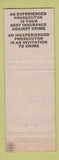 Matchbook Cover - Ralph Prince District Attorney Election WEAR