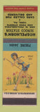Matchbook Cover - Hospelhorn's Sunoco oil gas York PA pinup