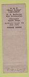 Matchbook Cover - Hospelhorn's Sunoco oil gas York PA pinup