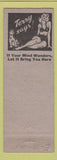 Matchbook Cover - Sportsman Bar Pittsburgh PA pinup Terry Says girlie