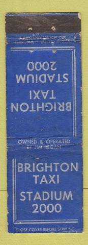 Matchbook Cover - Brighton Taxi MD? WORN