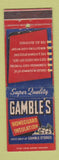 Matchbook Cover - Gamble's Insulation
