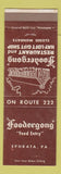 Matchbook Cover - Foodergong Restaurant Ephrata PA