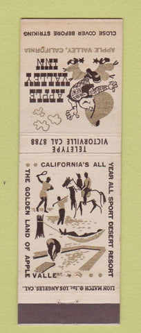 Matchbook Cover - Apple Valley Inn CA