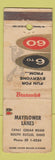 Matchbook Cover - Mayflower Lanes Bowling South Euclid OH Brunswick WORN