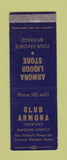 Matchbook Cover - Club Armona Hanford? CA?