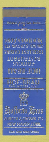 Matchbook Cover - Hafbrau Haus New Haven CT
