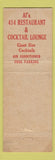 Matchbook Cover - Al's 414 Restaurant Miami FL