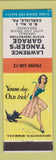 Matchbook Cover - Lawrence Tanger's Garage Carlisle PA pinup