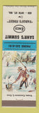 Matchbook Cover - Sahr's Summitt Enco oil gas Fargo ND