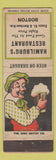 Matchbook Cover - Hamilburg's Restaurant Boston MA