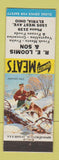 Matchbook Cover - RE Loomis & Son Grocery Elyria OH