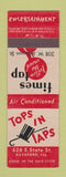 Matchbook Cover - Times Tap Rockford IL feature