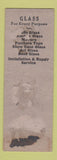 Matchbook Cover - Claude Hollinger Glass Lebanon PA WORN BACK