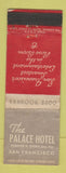 Matchbook Cover - Palace Hotel San Francisco CA
