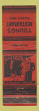 Matchbook Cover - Young's Restaurant Fayette OH