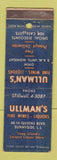 Matchbook Cover - Ullman's Liquors Sunnyside LI NY WEAR