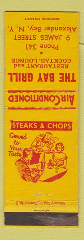 Matchbook Cover - The Bay Grill Alexander Bay NY WEAR