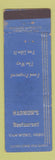 Matchbook Cover - Harmon's Restaurant Van Wert OH WEAR