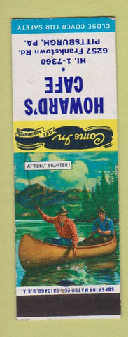 Matchbook Cover - Howard's Cafe Pittsburgh PA