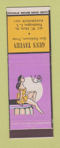 Matchbook Cover - Gus's Tavern Patchogue LI NY pinup
