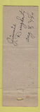 Matchbook Cover - Sims Cocktails San Leandro CA WEAR