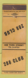 Matchbook Cover - 288 Club San Francisco CA