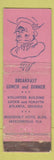 Matchbook Cover - Leb's Restaurant Jacksonville FL Atlanta GA WORN
