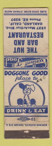 Matchbook Cover - Hub Restaurant Bar Oakland CA WORN
