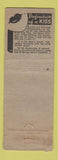 Matchbook Cover - Chat n Nibble Coffee Shop Long Beach CA WORN