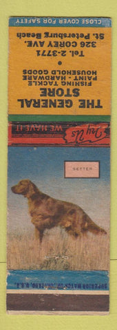 Matchbook Cover - General Store St Petersburgh Beach FL Setter WORN
