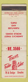 Matchbook Cover - Tower Trailer Sales Omaha NE WEAR