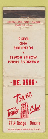 Matchbook Cover - Tower Trailer Sales Omaha NE WEAR