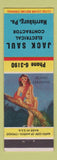 Matchbook Cover - Jack Saul Electrical Contractor Harrisburg PA pinup