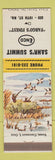 Matchbook Cover - Sahr's Summitt Enco oil gas Fargo ND