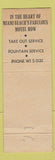 Matchbook Cover - Dagwood's Restaurant Miami Beach FL