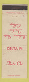 Matchbook Cover - Indiana State Teachers College Delta Pi Theta Chi
