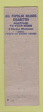 Matchbook Cover - Farlow Service Brighto Colorado cabins oil gas