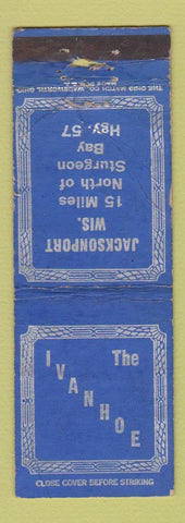 Matchbook Cover - The Ivanhoe Jacksonport WI WORN