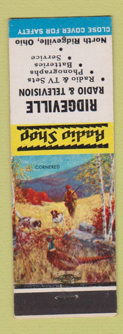 Matchbook Cover - Ridgeville Radio TV North Ridgeville OH