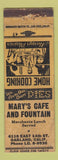 Matchbook Cover - Mary's Cafe Fountain Oakland CA WORN