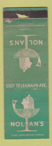 Matchbook Cover - Nolan's Oakland? CA Girlie POOR STRIKER