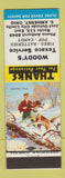 Matchbook Cover - Woody's Texaco oil gas South Amherst OH