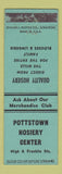 Matchbook Cover - Pottstown  PA Hosiery Center WEAR